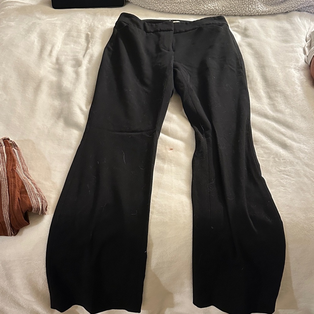 White House Black Market Black Wide Leg Pants